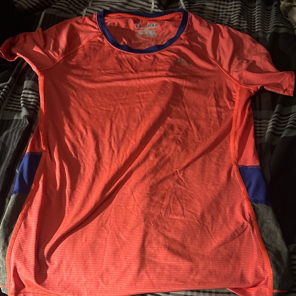 Under Armour Pink/  Blue Athletic T-Shirt